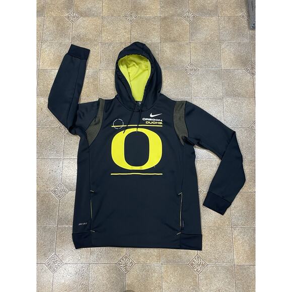 Nike Dri-Fit Men’s Size Large Black/ Yellow Hoodie Sporty College OSU- NCAA - Picture 3 of 12